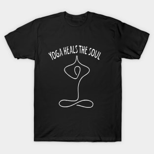 Yoga heals the soul lifestyle shirt T-Shirt